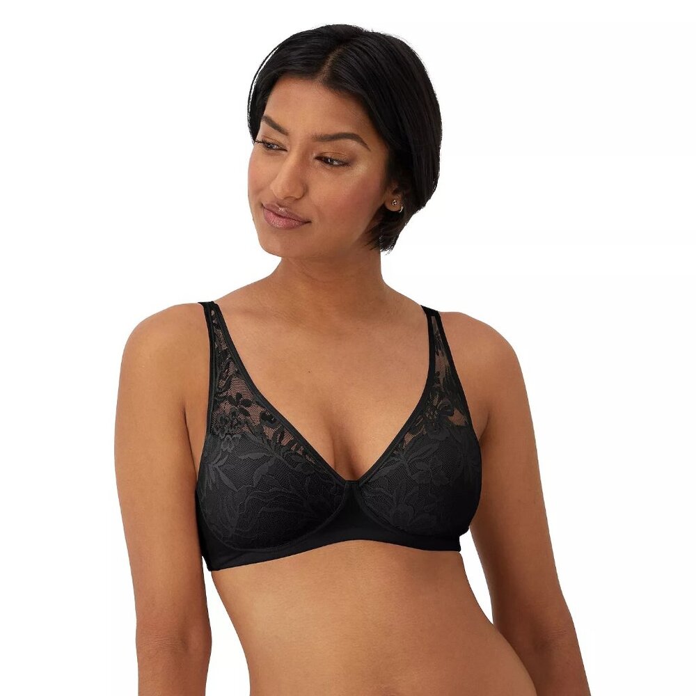 Bali Breathe Cotton Modal Wireless T-Shirt Bra DF7594 3XL Black NWT